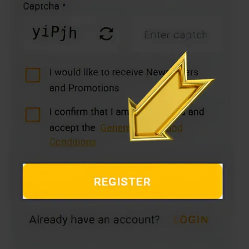 Instruction Complete registration